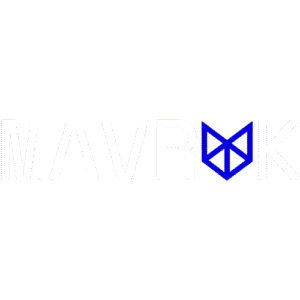 MAVRYK LOGO Regular White with Accent